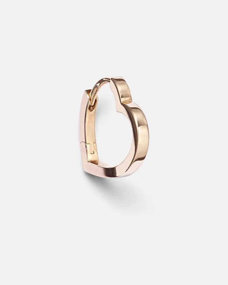 Repossi Einzelner Ohrring Antifer Heart Small aus 18kt Roségold Pink