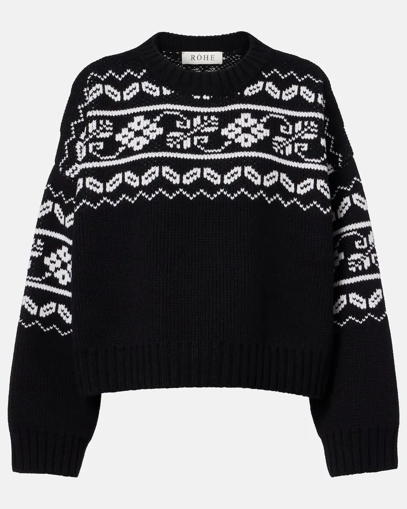 Róhe RÃ³he Pullover aus Wolle Schwarz