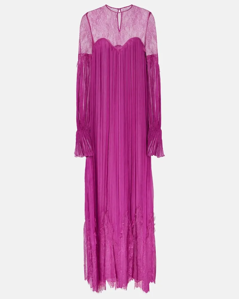 COSTARELLOS Robe Renia aus enem Seidengemisch Lila