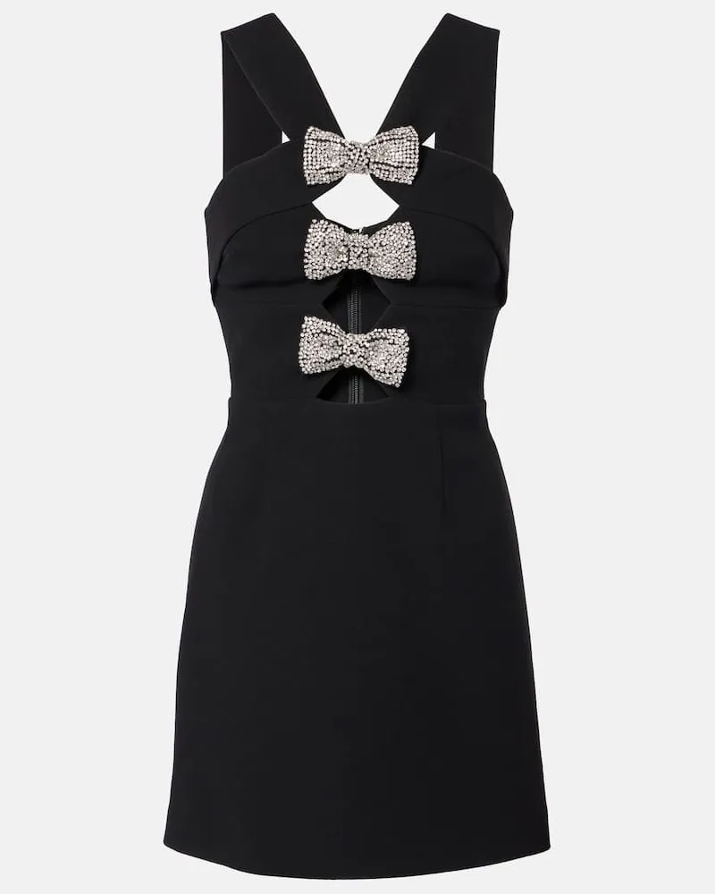 Rebecca Vallance Verziertes Minikleid Eliana Schwarz