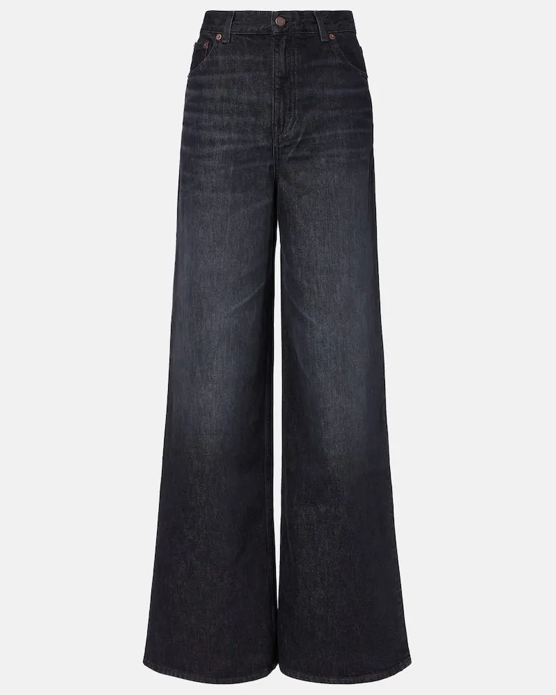 Chloé Chloé Wide-Leg High-Rise Jeans Schwarz