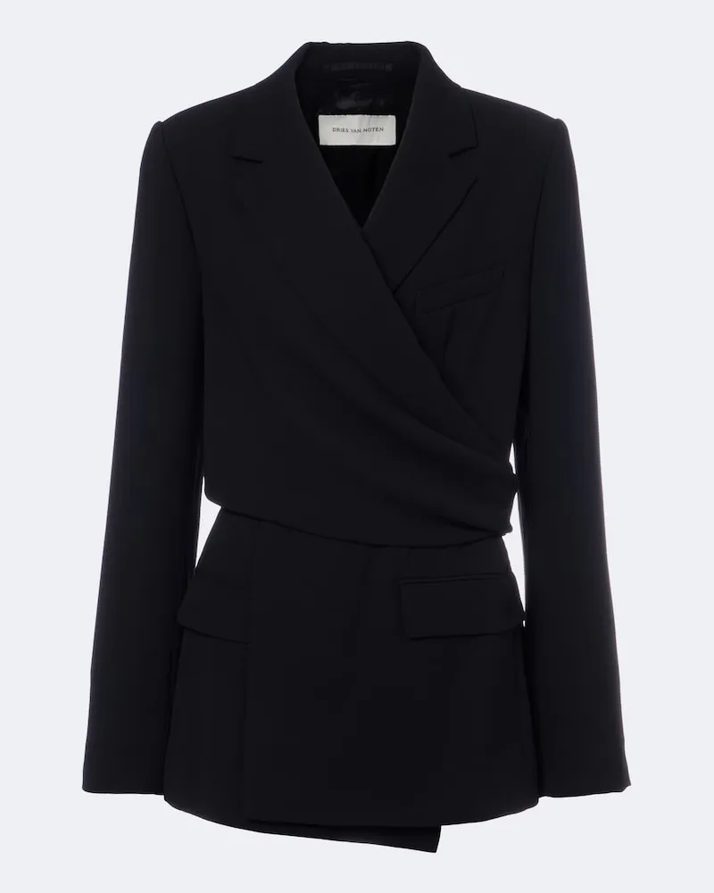 Dries van Noten Jacke Schwarz