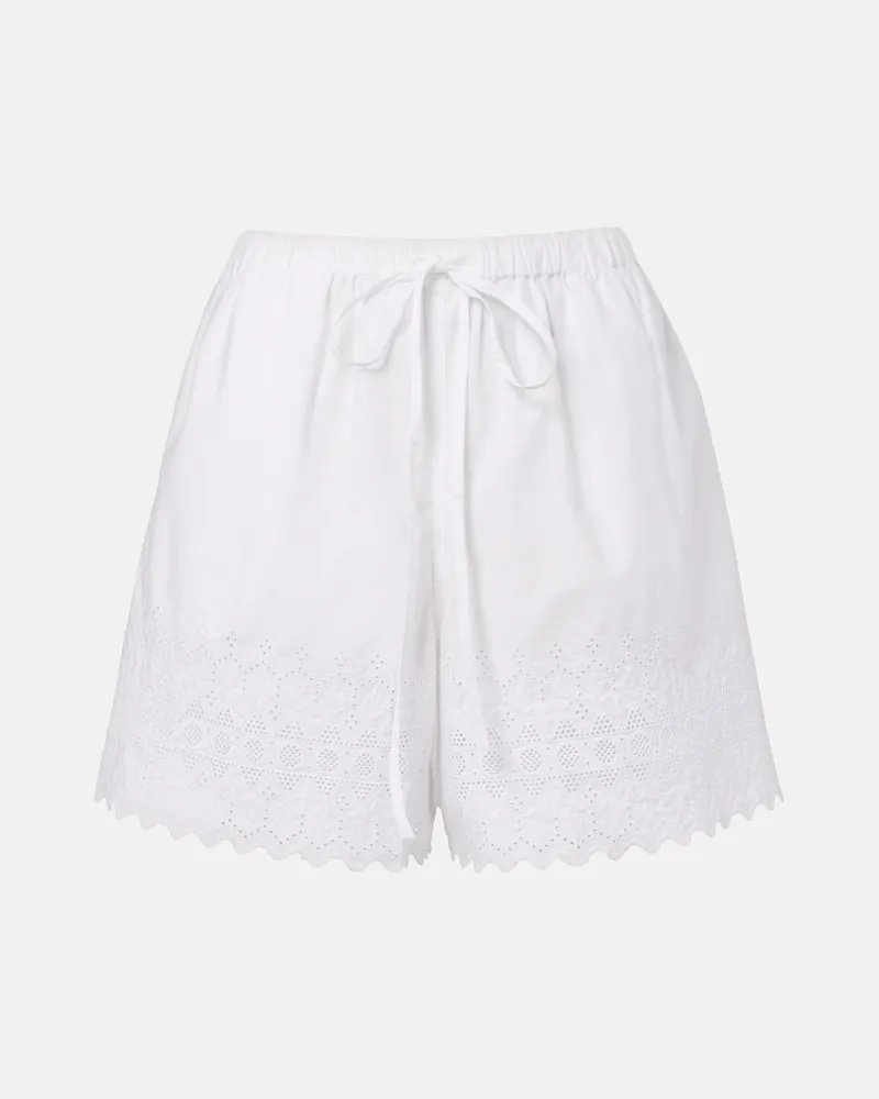 Ralph Lauren Shorts aus Baumwollpopeline Weiß