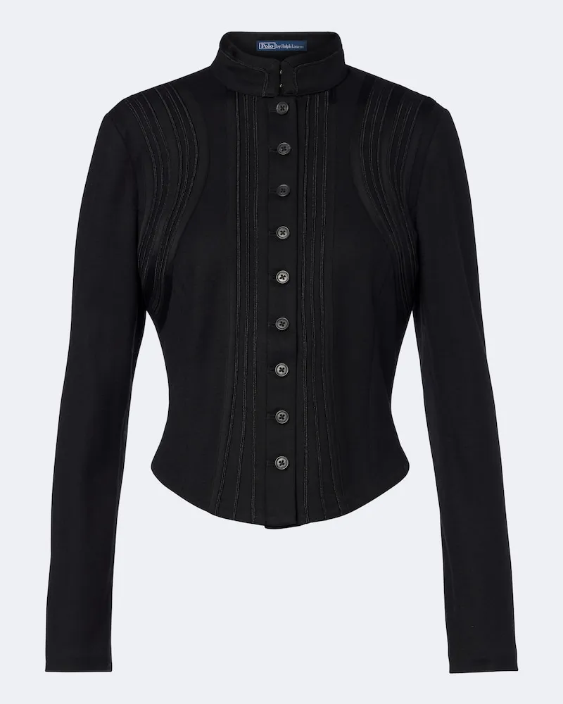 Ralph Lauren Jacke aus Baumwolle und Wolle Schwarz