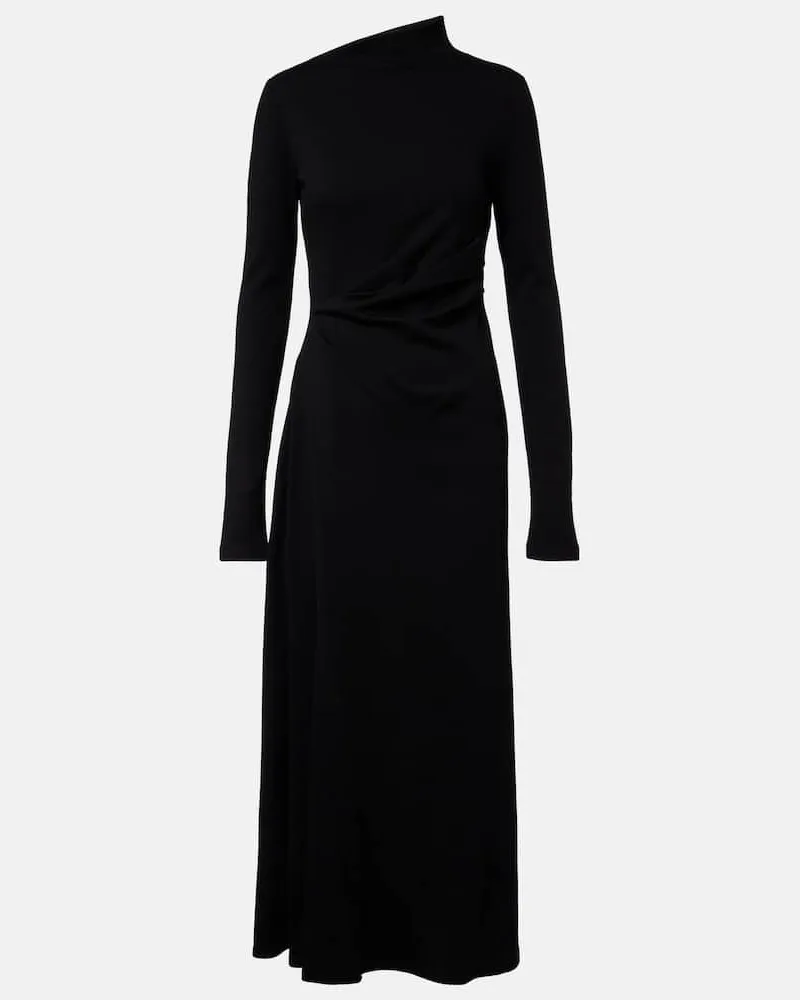 SPORTMAX Midikleid Edile aus Wolle und Baumwolle Schwarz