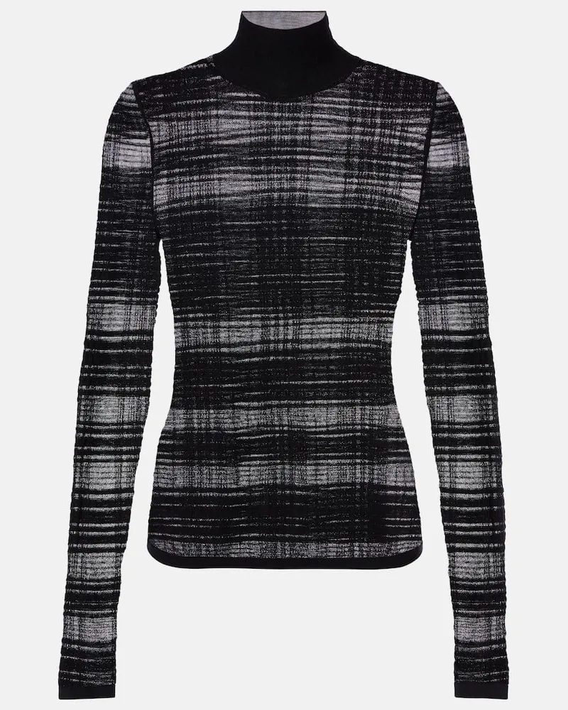 Proenza Schouler White Label Pullover Stefanie aus einem Baumwollgemisch Schwarz