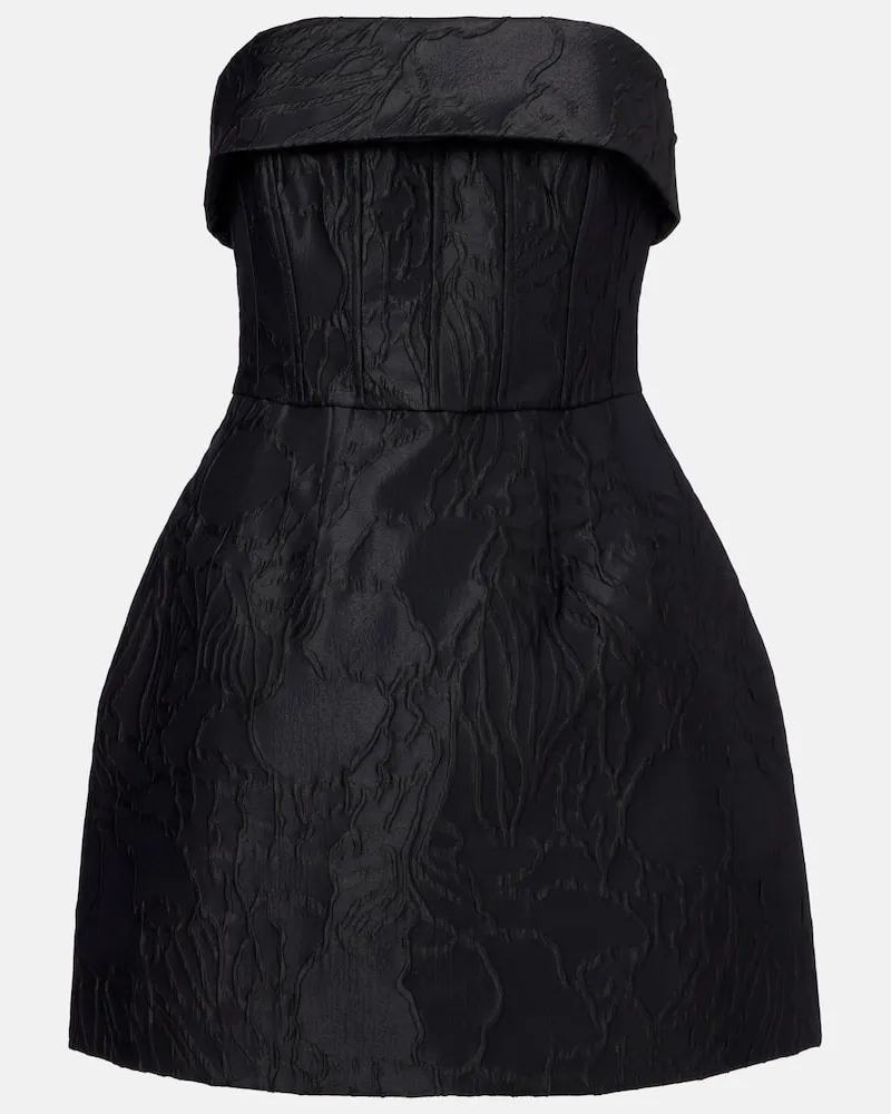 Rebecca Vallance Minikleid Petra aus Jacquard Schwarz