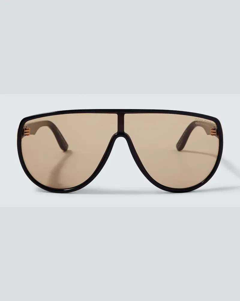 Tom Ford Aviator-Sonnenbrille Achilles Schwarz