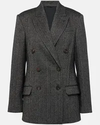 Brunello Cucinelli Blazer aus einem Wollgemisch Grau