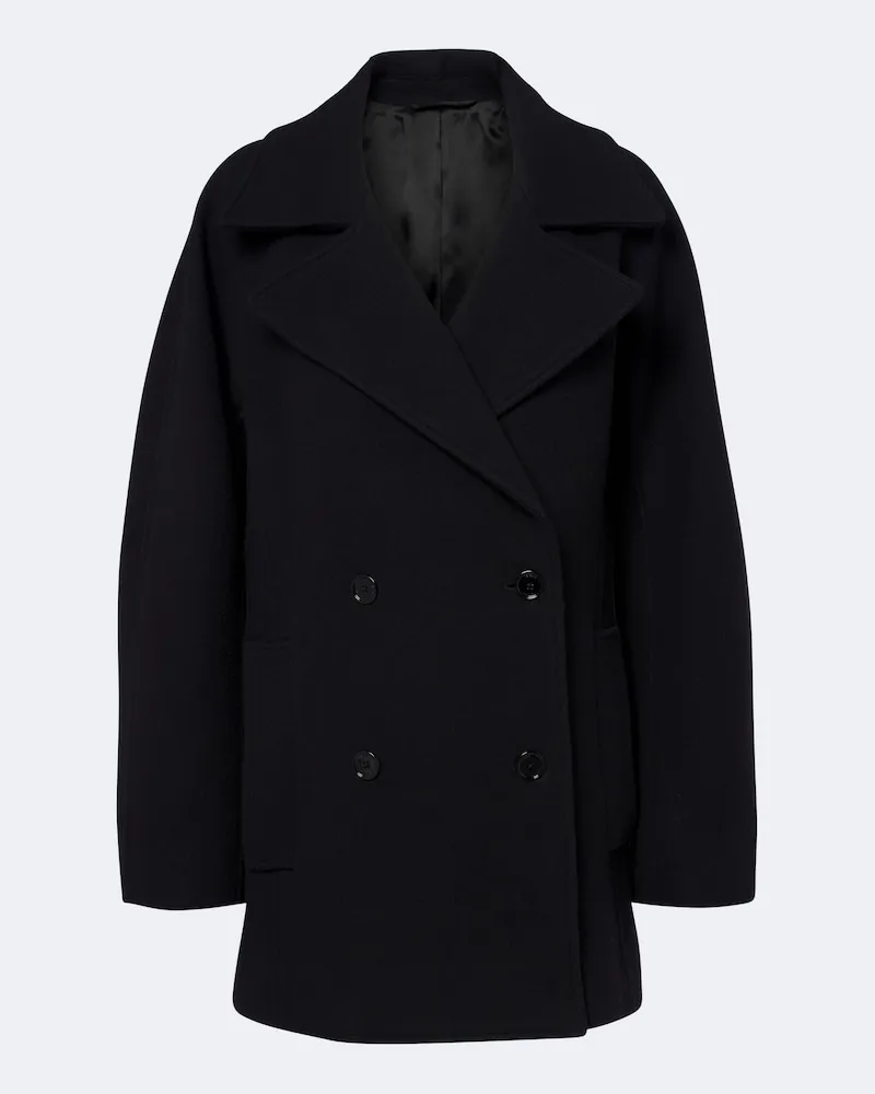 Totême Peacoat aus einem Woll- und Kaschmirgemisch Schwarz