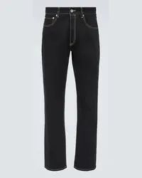 Kenzo Mid-Rise Straight Jeans Bara Blau