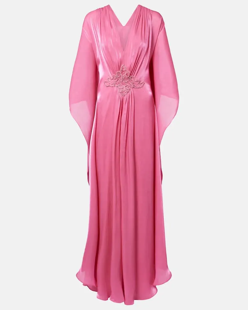 COSTARELLOS Verzierter Kaftan Rosa