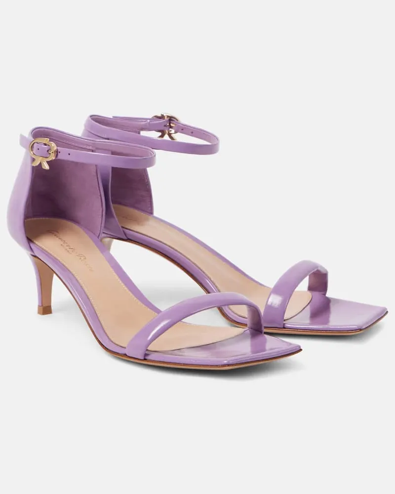 Gianvito Rossi Sandalen Rhys 55 aus Lackleder Lila