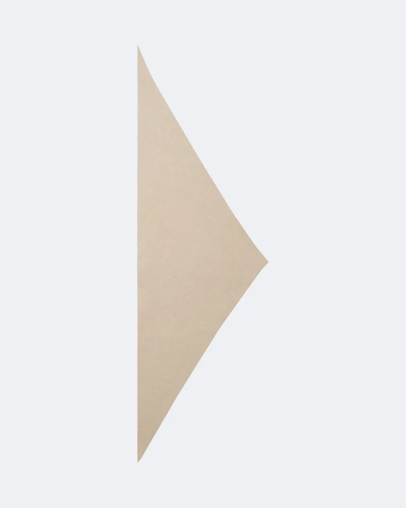 FRANKIE Shop Wendbarer Schal Nella aus einem Wollgemisch Beige