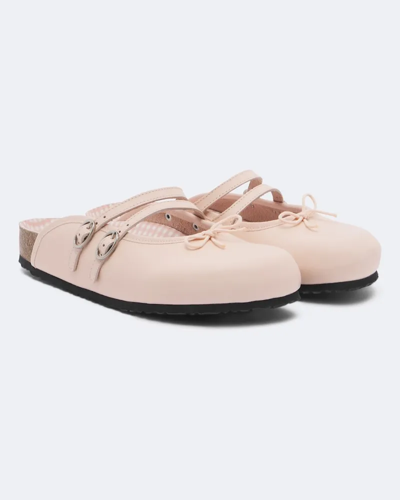 Birkenstock X Repetto Mules Scala aus Leder Rosa