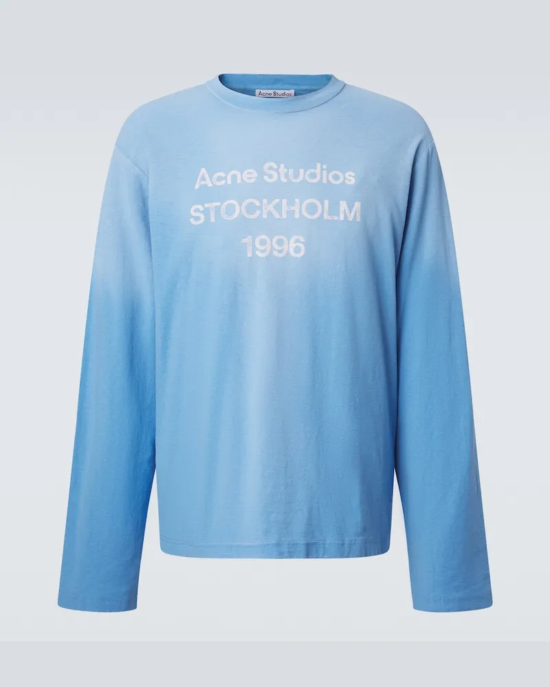 Acne Studios Longsleeve aus Jersey Blau