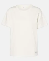 Saint Laurent T-Shirt aus Jersey Weiss