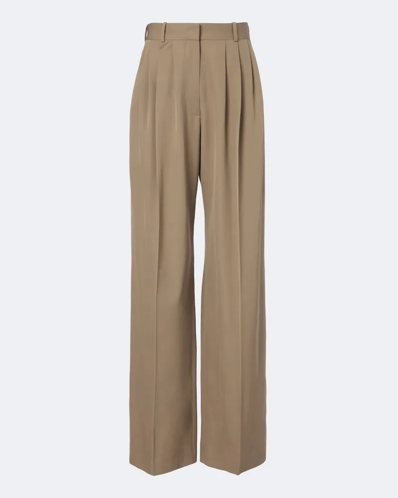 The Row Weite Hose Daniela aus Wolle Beige