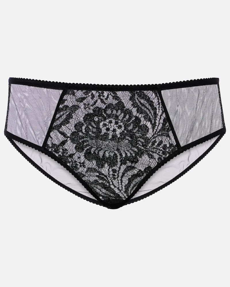 Dolce & Gabbana Höschen mit Spitze Schwarz
