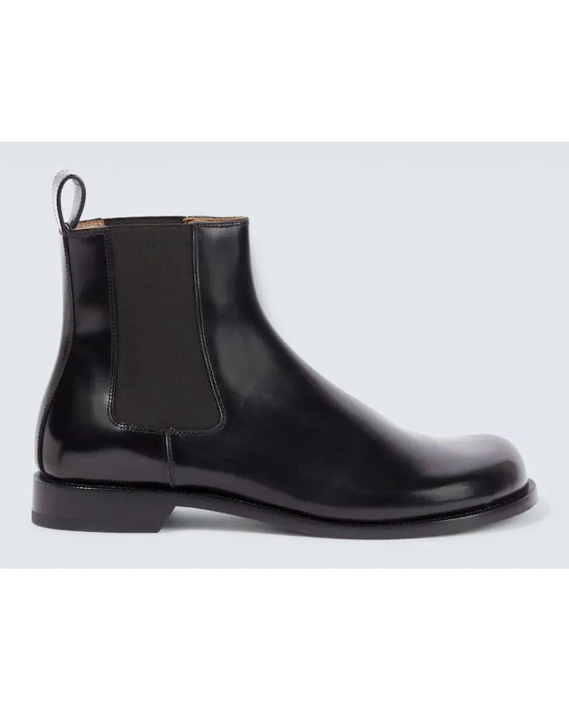 Loewe Chelsea Boots Campo aus Leder Schwarz