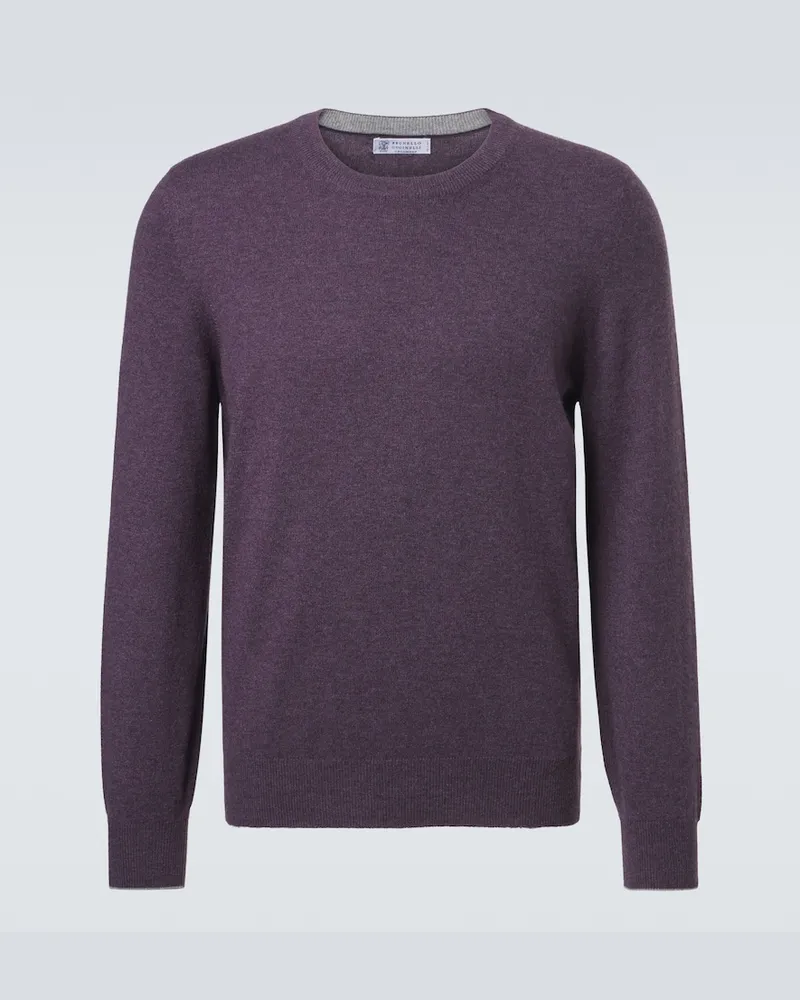 Brunello Cucinelli Pullover aus Kaschmir Violett
