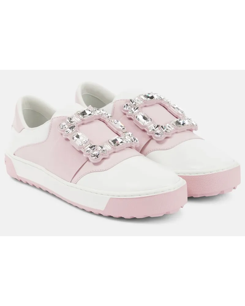 Roger Vivier Sneakers Very Vivier aus Leder Weiss