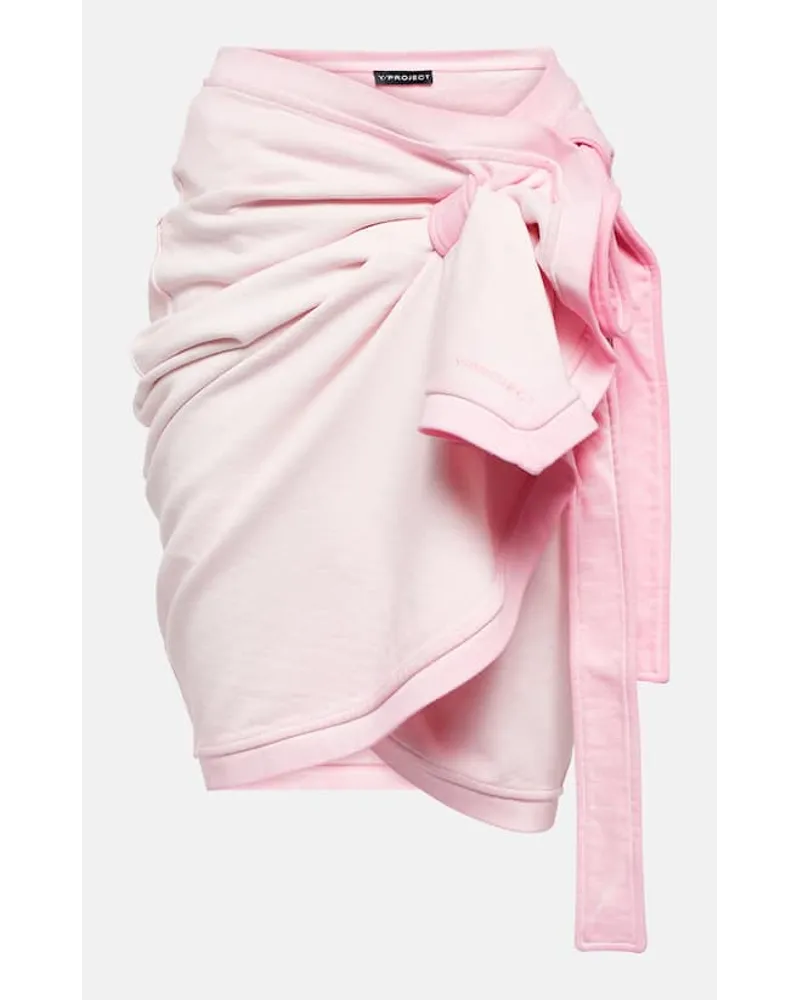 Y/PROJECT Minirock aus Baumwolle Pink