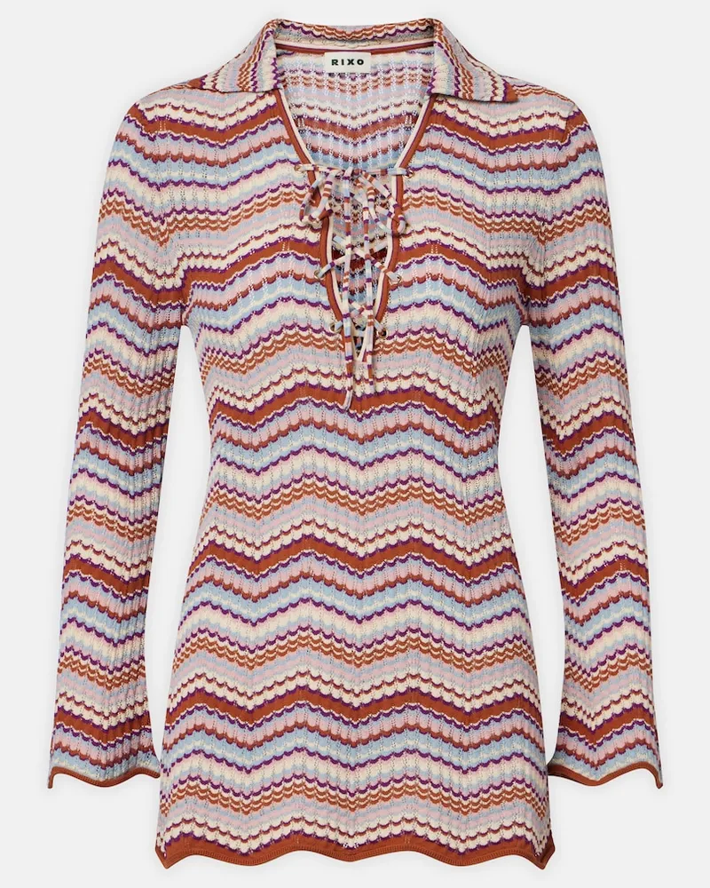 RIXO Top Brody aus Strick Multicolor