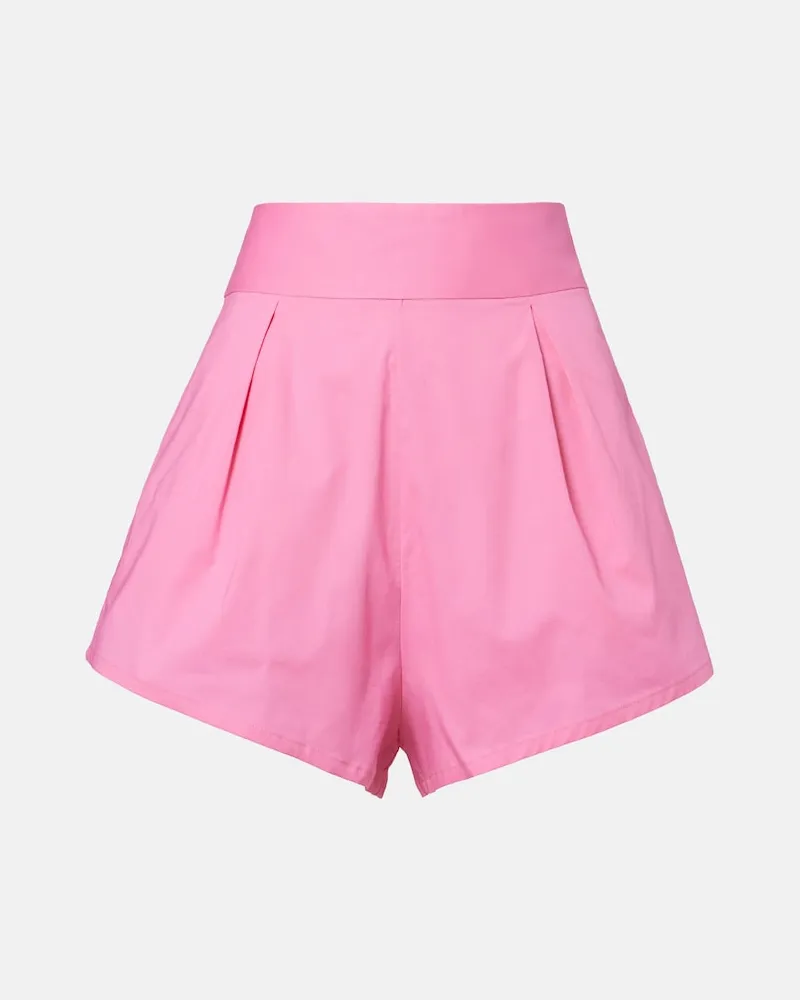 Adriana Degreas Weite Shorts aus Baumwolle Rosa