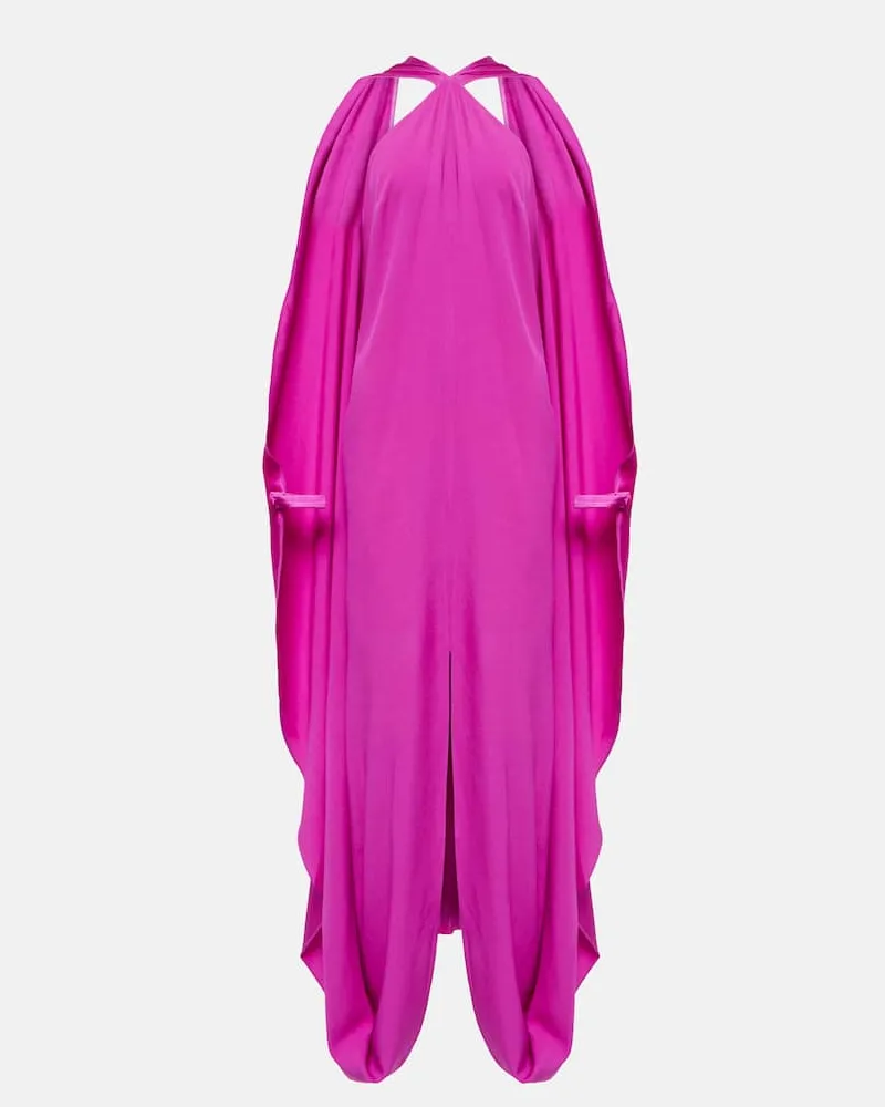 Taller Marmo Robe Murcielago aus Crêpe Rosa