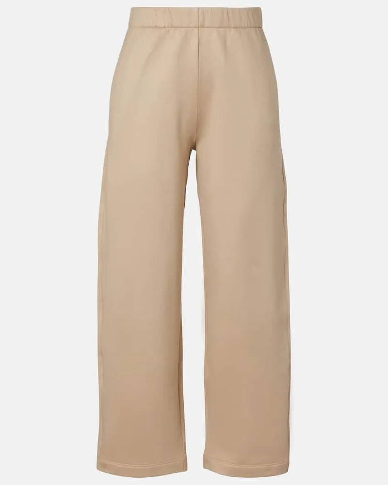Max Mara Hose Filovia aus einem Seidengemisch Beige