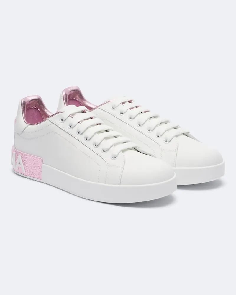 Dolce & Gabbana Sneakers Portofino aus Leder Weiß