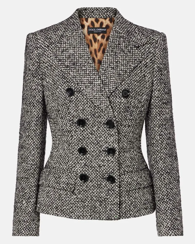 Dolce & Gabbana Jacke aus einem Wollgemisch Grau