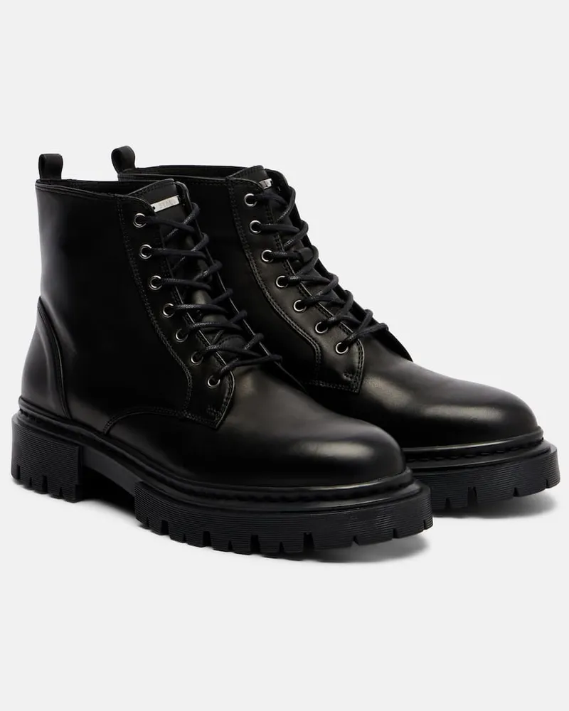 STAUD Schnürstiefel Henry aus Leder Schwarz