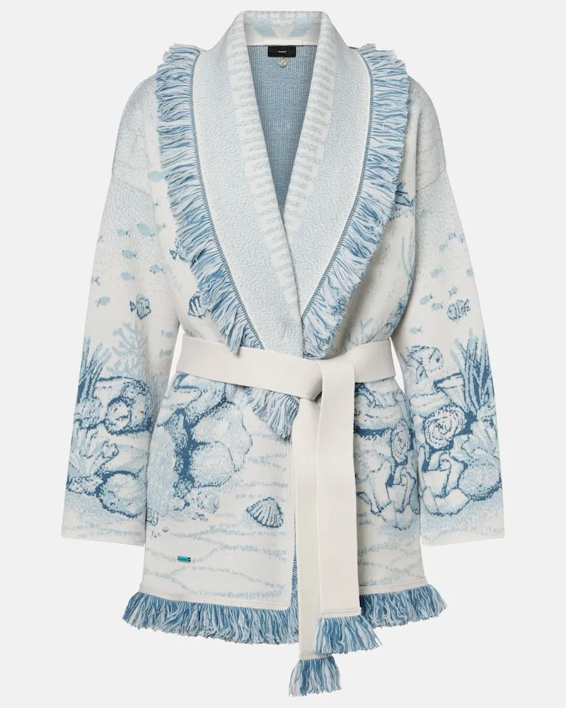 Alanui Cardigan Deep In The Ocean Blau