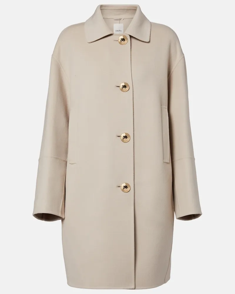 Max Mara Mantel aus Schurwolle Beige
