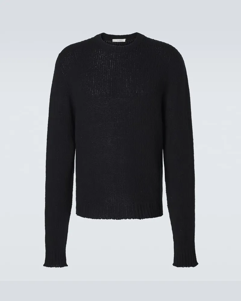 The Row Top Laing aus Seide Schwarz