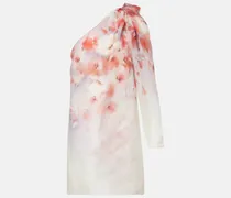 Minikleid Scarlet aus Leinen und Seide