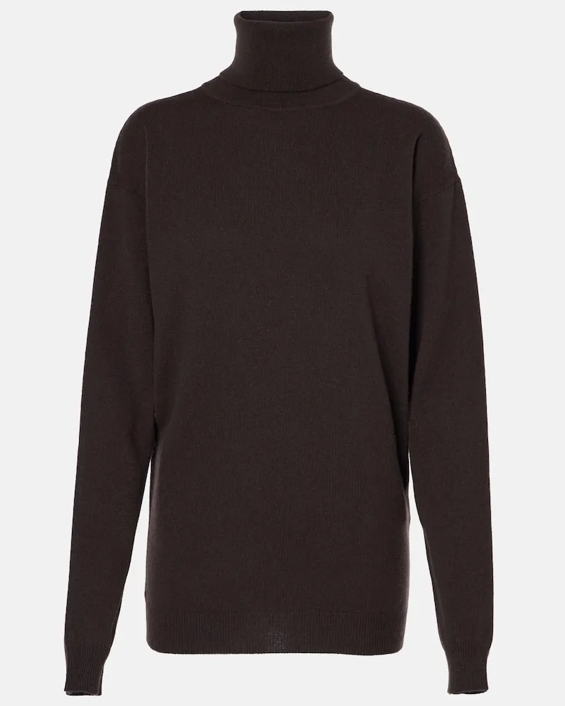 Saint Laurent Rollkragenpullover aus Kaschmir Grau