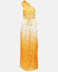 Poupette St Barth Bedrucktes Maxikleid Isabelle Orange