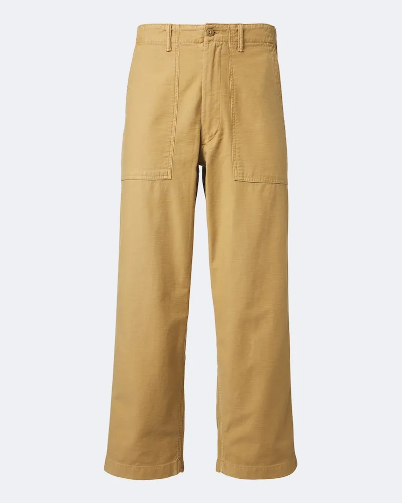 Ralph Lauren Weite Hose aus Baumwolle Beige