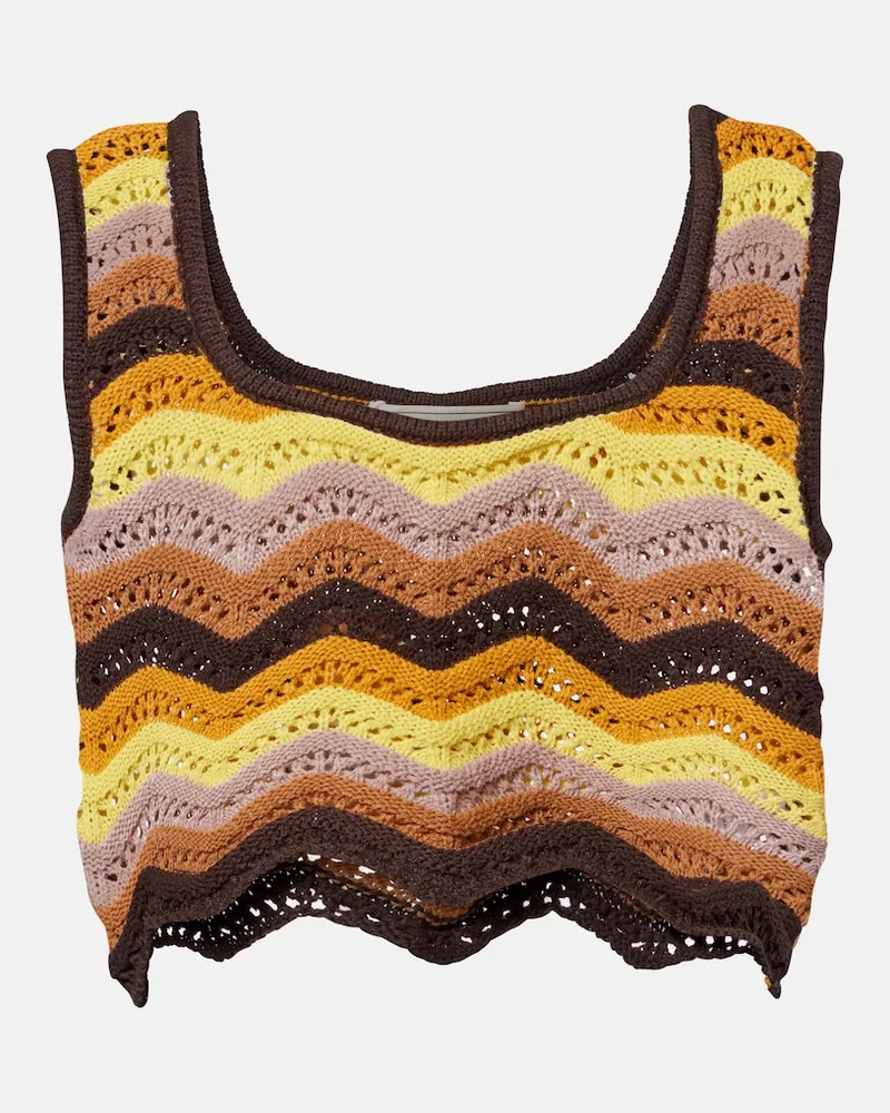 BANANHOT Cropped-Top Kim aus Häkelstrick Multicolor