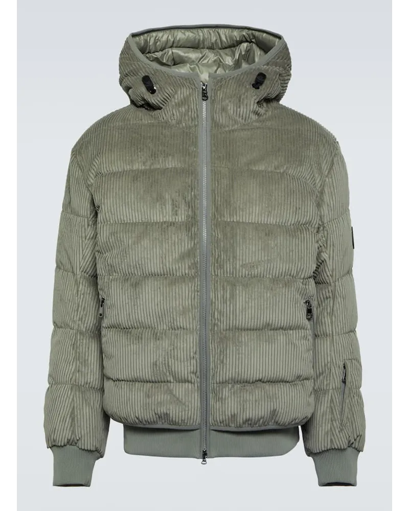 Bogner Skijacke Egon aus Cord Gruen