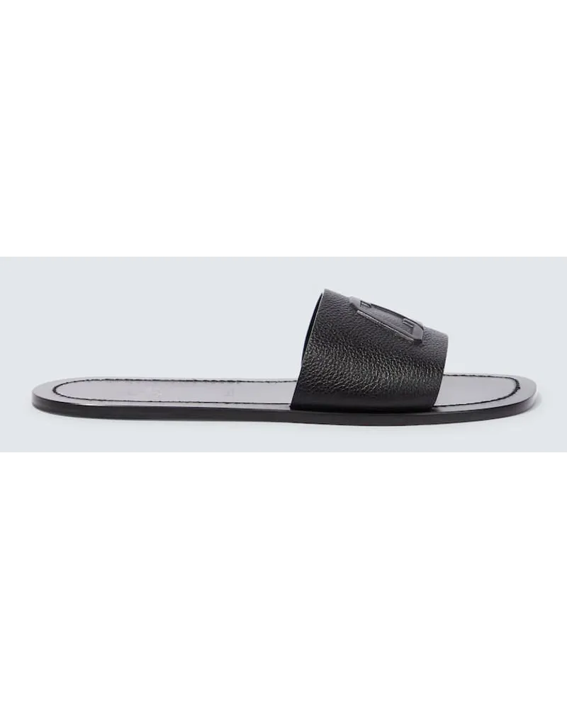 Christian Louboutin Pantoletten Varsicool aus Leder Schwarz