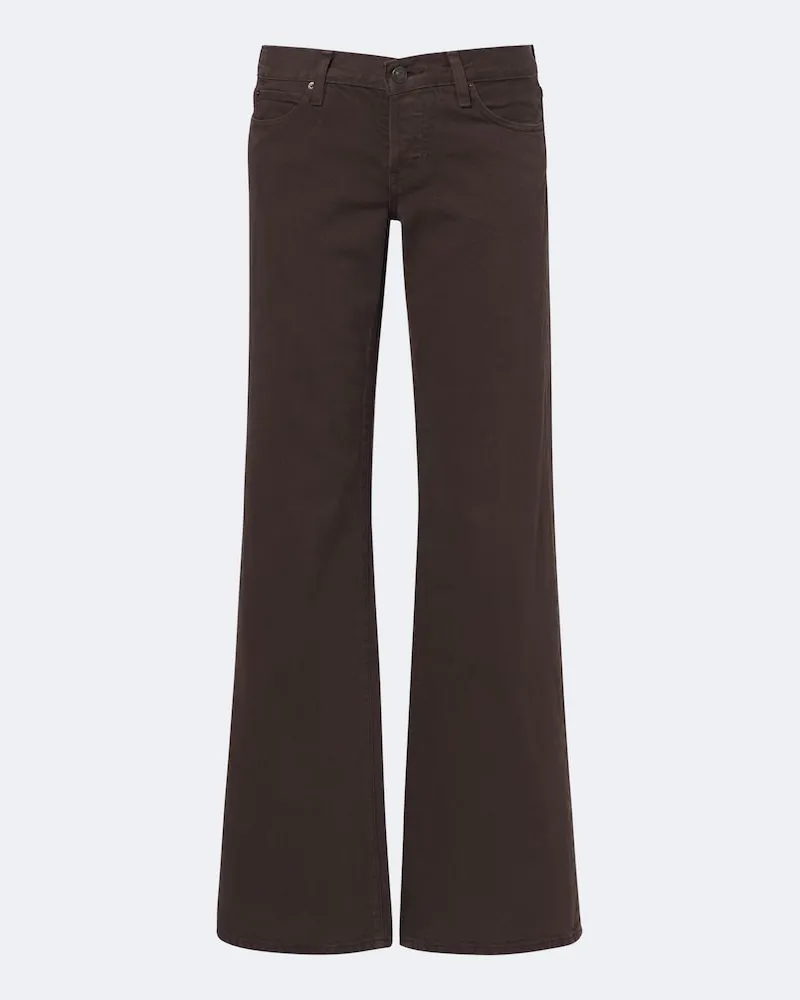 Frame Denim Weite Jeans Gray Braun