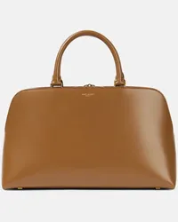 Saint Laurent Tote Sac de Jour Duffel aus Leder Braun