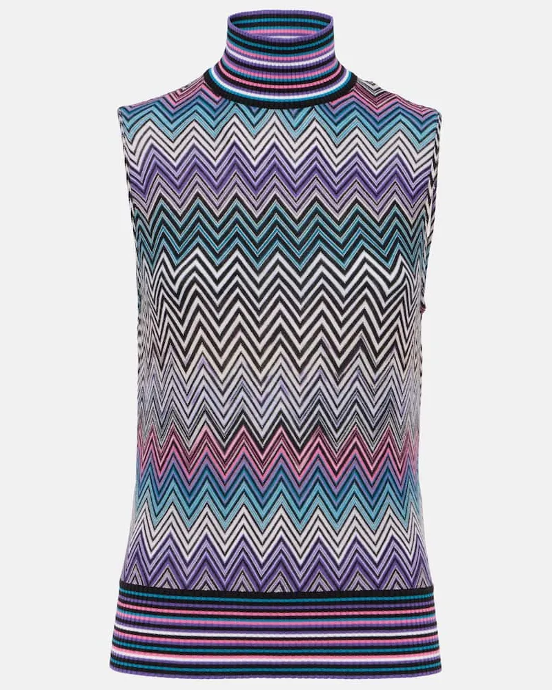 Missoni Top aus Wolle Multicolor