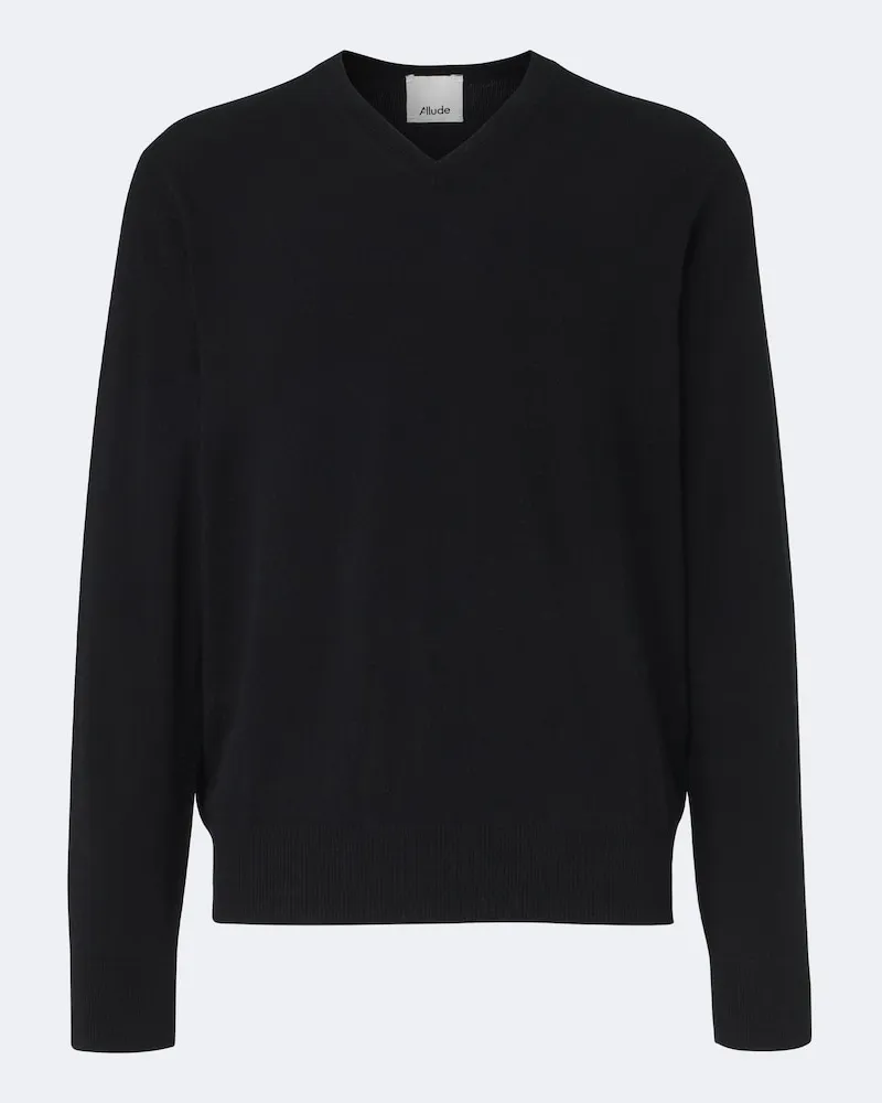 ALLUDE Pullover aus Wolle und Kaschmir Schwarz