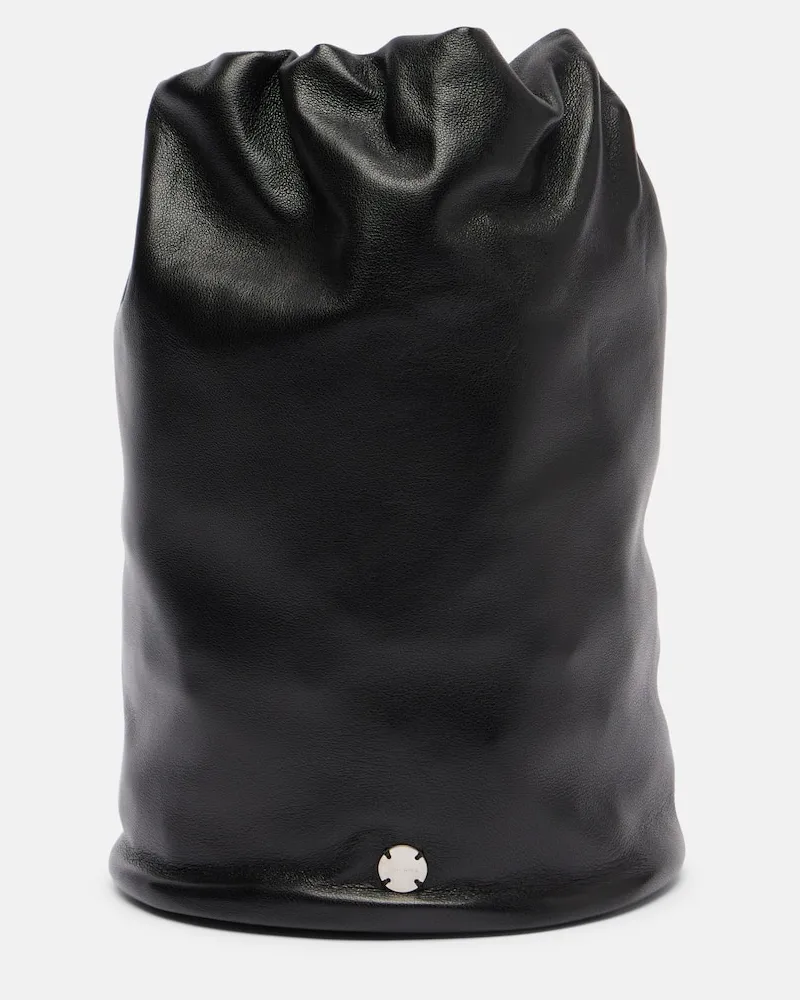 The Row Etui aus Leder Schwarz