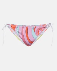 Emilio Pucci Bedrucktes Bikini-Hoeschen Marmo Multicolor